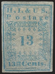 13c "H.I. & U.S." Missionary, (Scott HI4)