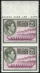 Solomon Islands, 1939, 2-1/2p Olive Green & Rose Violet, Vertical Pair, Imperforate Horizontally, (Scott 71a; SG 64a)